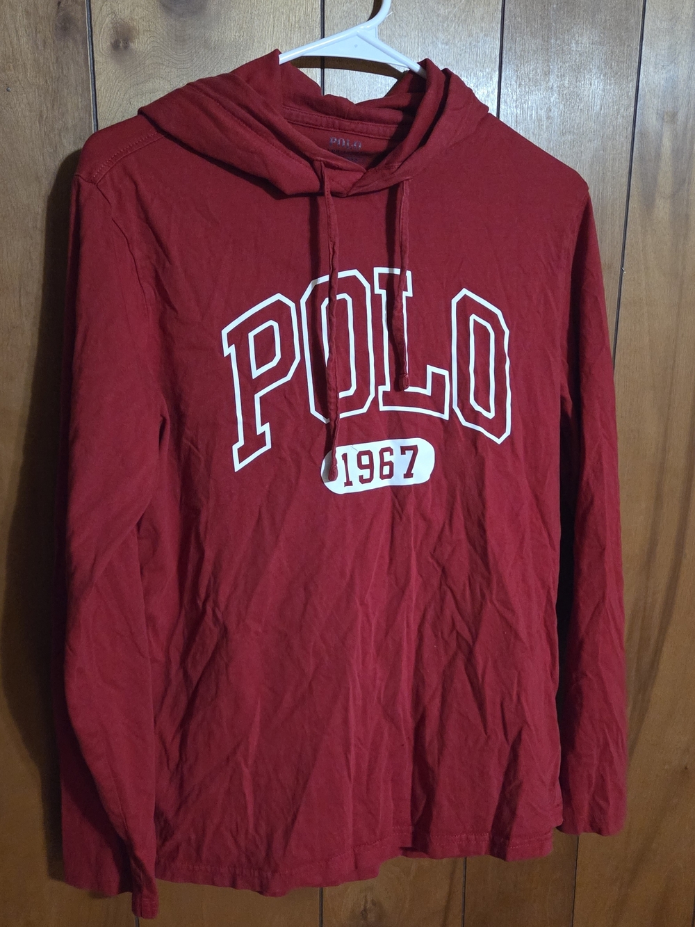 Polo Ralph Lauren Mens Red Hoodie Size Small